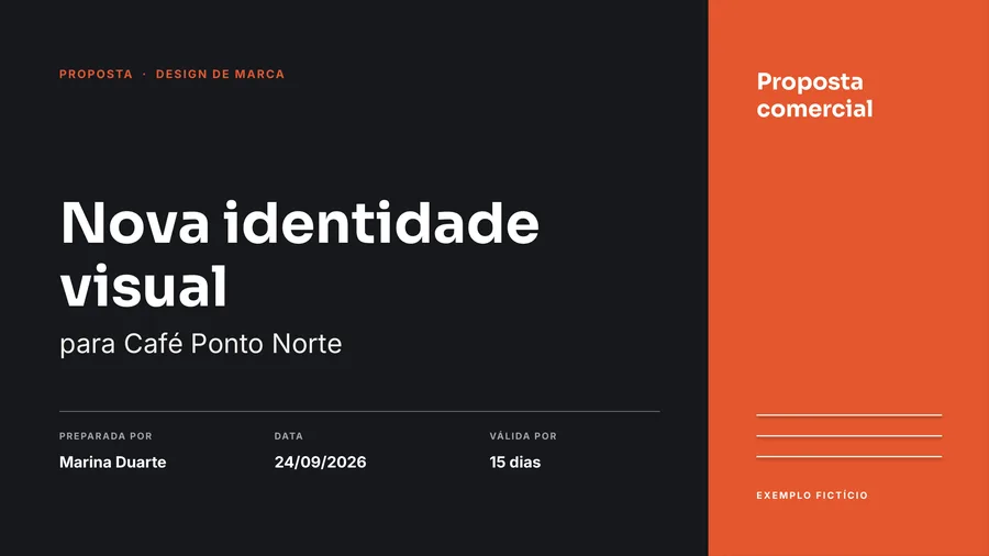 Capa em laranja